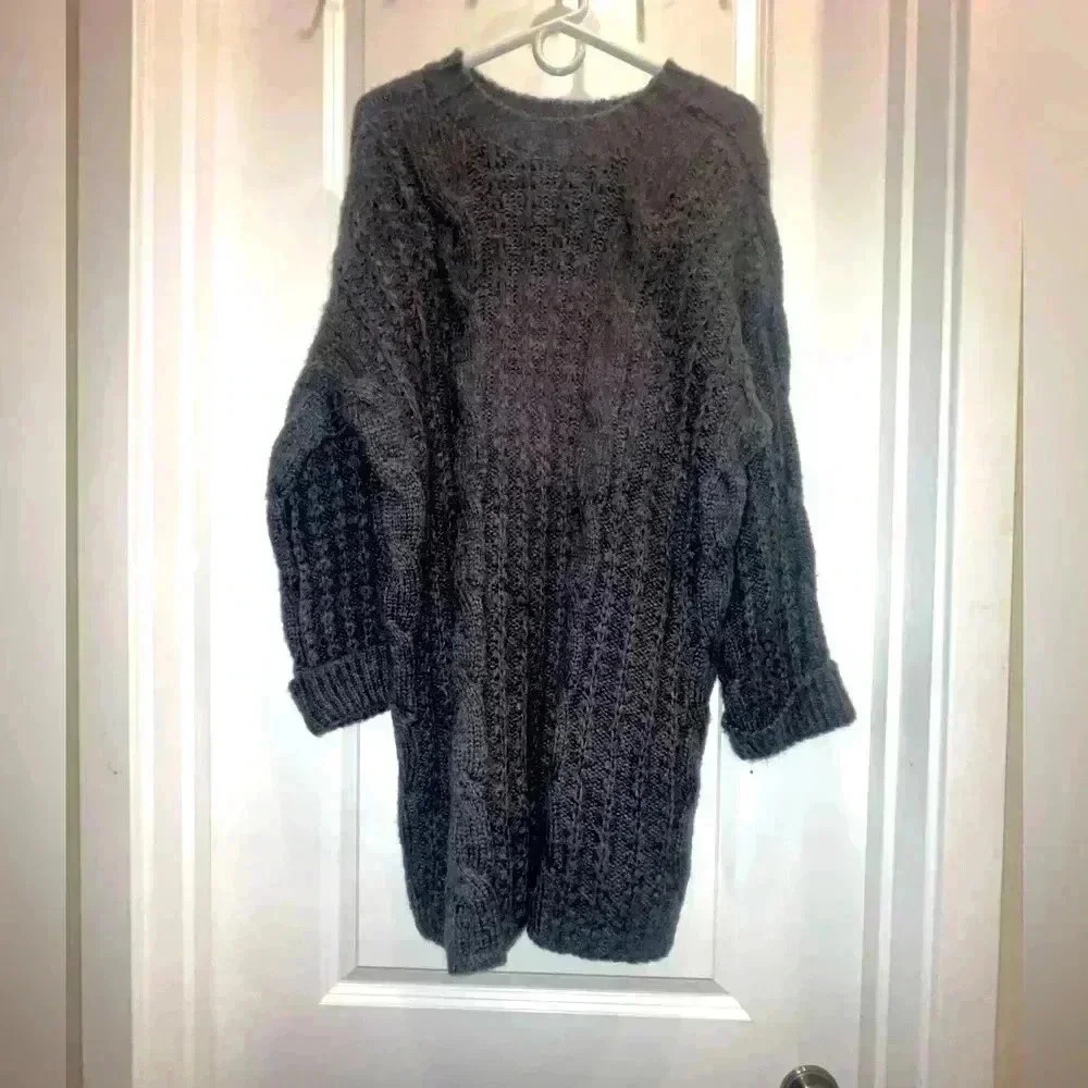 Anthropologie Pinch cable sweater dress